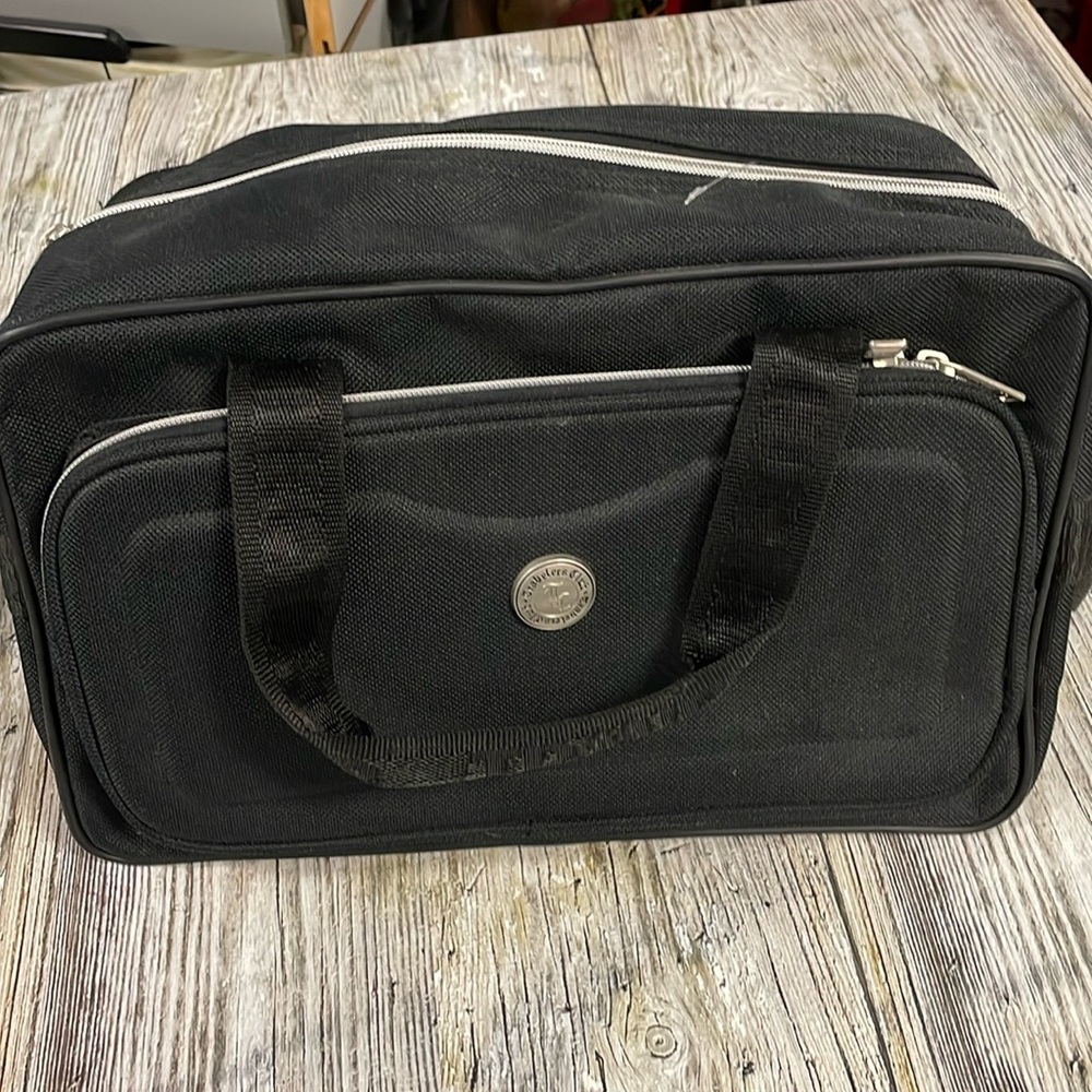 Travelers Club Travel Bag Small Carry on Shoulder Bag Overnight Luggage Canvas